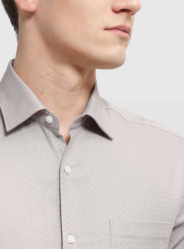 ARROW Geometric Patterned Slim Fit Formal Shirt