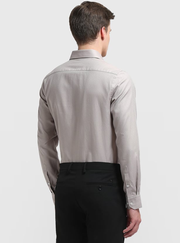ARROW Geometric Patterned Slim Fit Formal Shirt