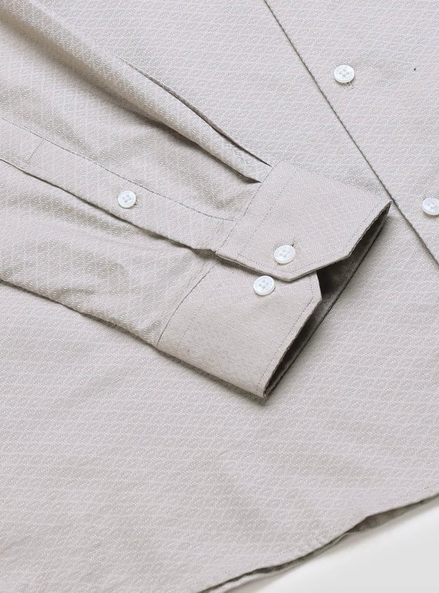 ARROW Geometric Patterned Slim Fit Formal Shirt