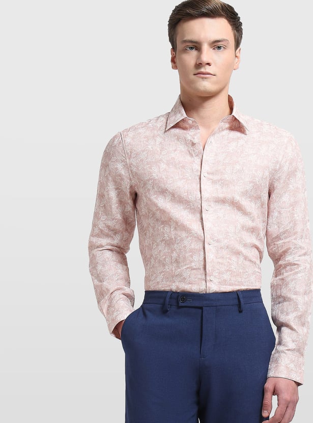ARROW Floral Print Slim Fit Formal Shirt