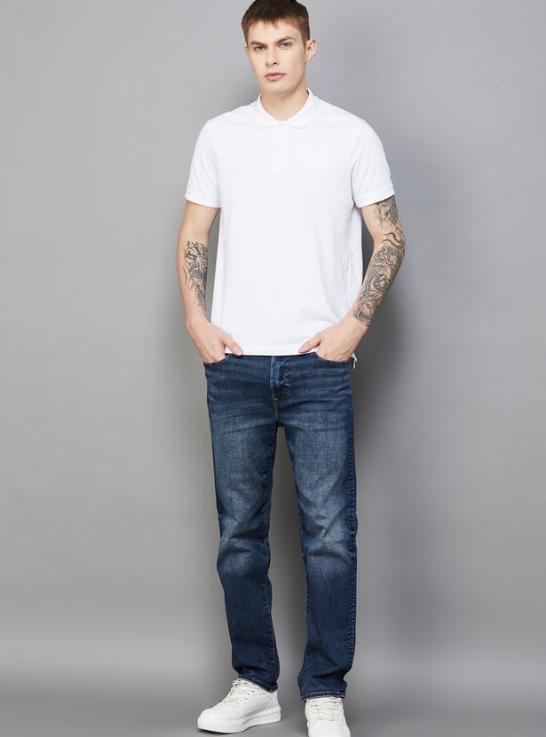 AMERICAN EAGLE Whiskered Slim Straight Jeans