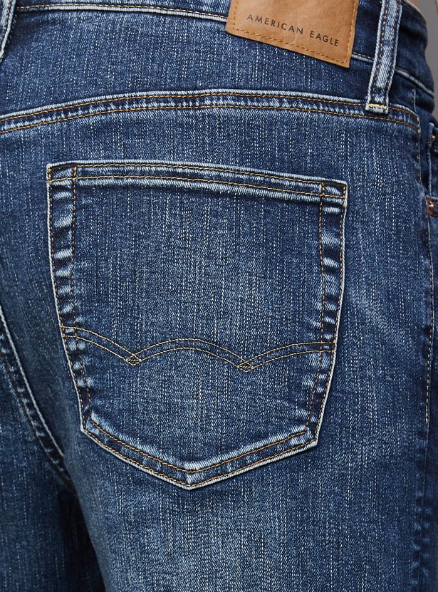 AMERICAN EAGLE Whiskered Slim Straight Jeans