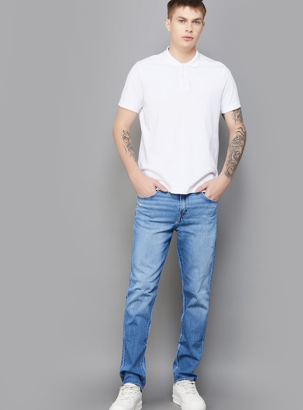 AMERICAN EAGLE Distressed Slim Straight Jeans
