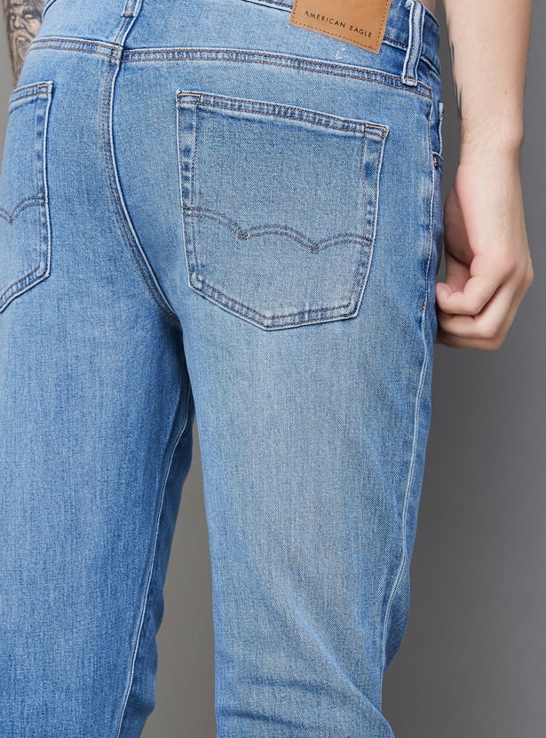 AMERICAN EAGLE Distressed Slim Straight Jeans