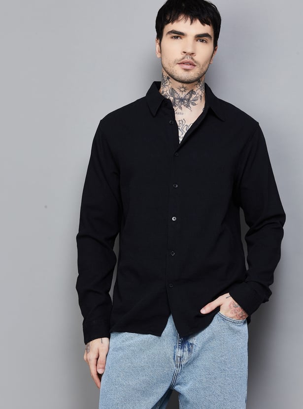 CELIO Solid Regular Fit Shirt