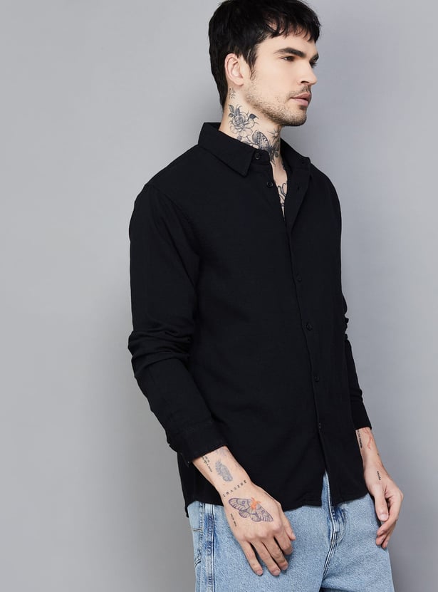 CELIO Solid Regular Fit Shirt