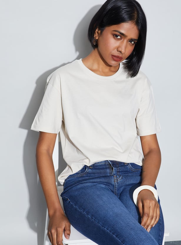 FAME FOREVER Solid T-shirt
