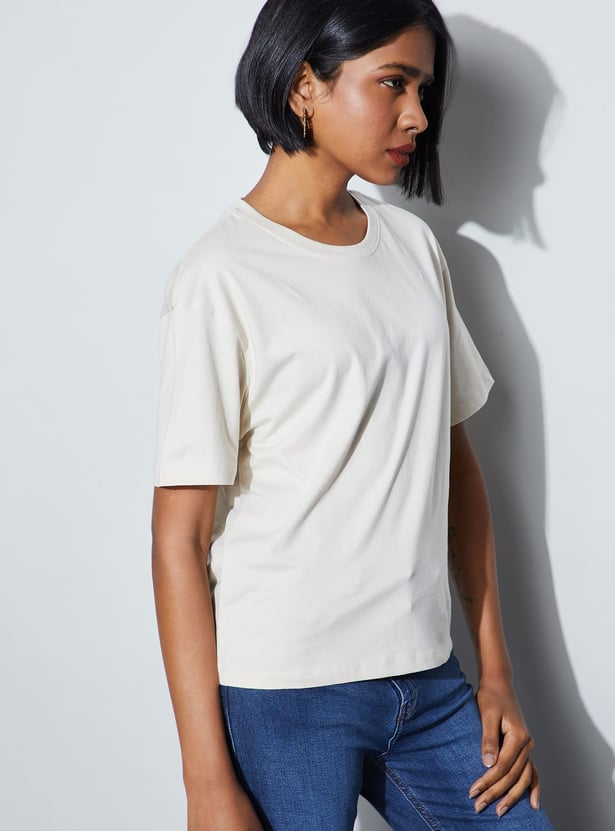 FAME FOREVER Solid T-shirt