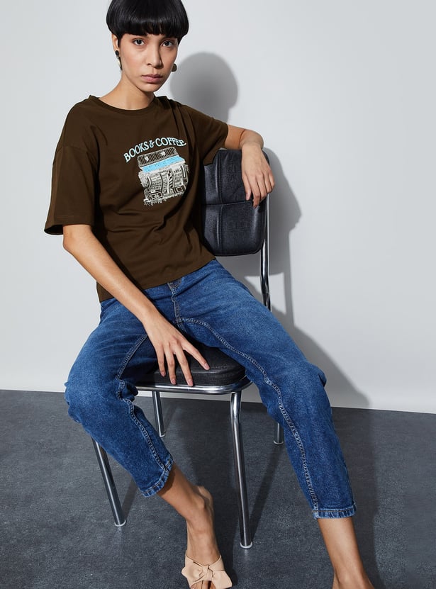 FAME FOREVER Graphic Print T-shirt
