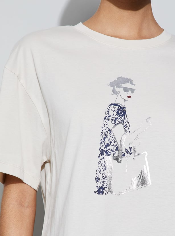 FAME FOREVER Graphic Print T-shirt