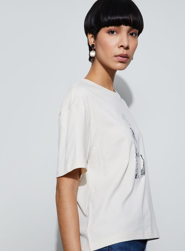 FAME FOREVER Graphic Print T-shirt