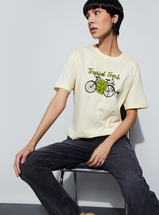 FAME FOREVER Graphic Print T-shirt