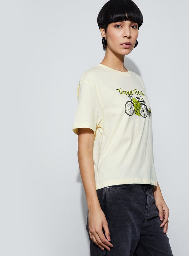 FAME FOREVER Graphic Print T-shirt