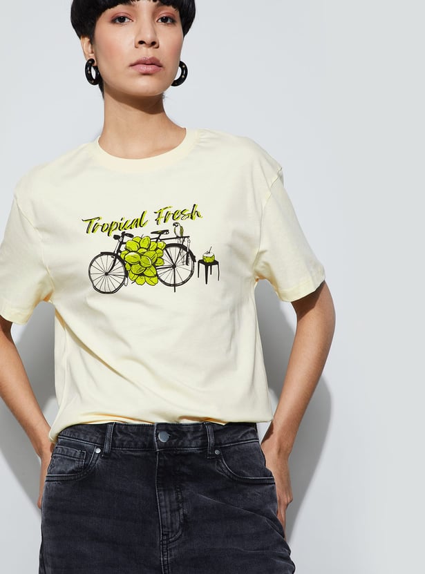 FAME FOREVER Graphic Print T-shirt