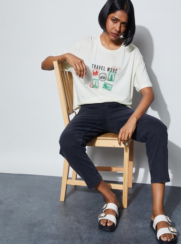 FAME FOREVER Graphic Print T-shirt