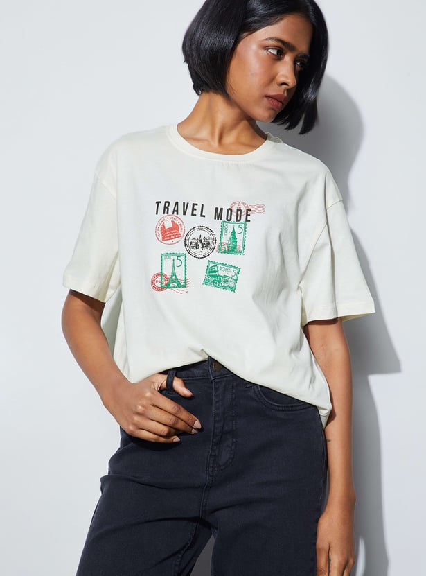 FAME FOREVER Graphic Print T-shirt