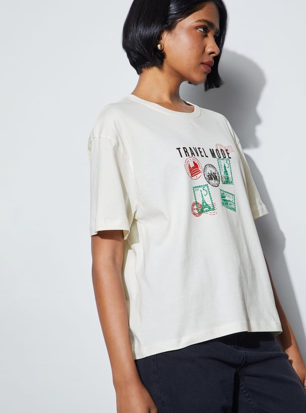 FAME FOREVER Graphic Print T-shirt