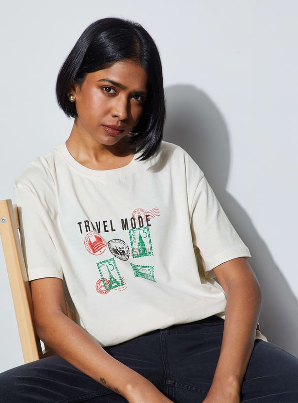 FAME FOREVER Graphic Print T-shirt