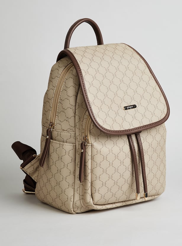 GINGER Geometric Print Backpack
