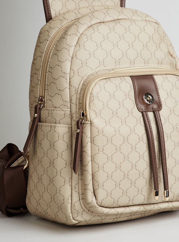 GINGER Geometric Print Backpack