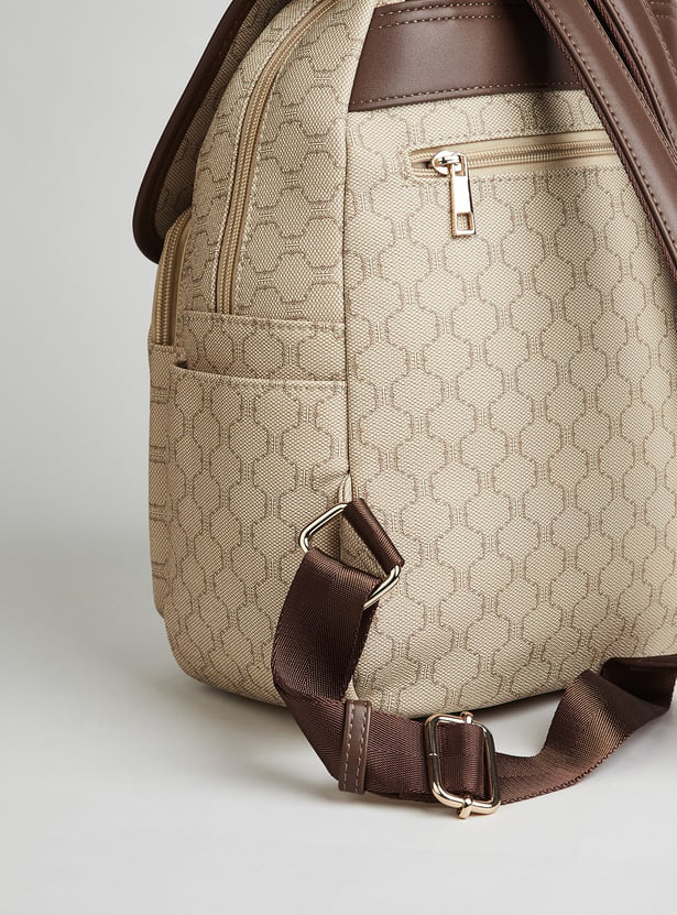 GINGER Geometric Print Backpack