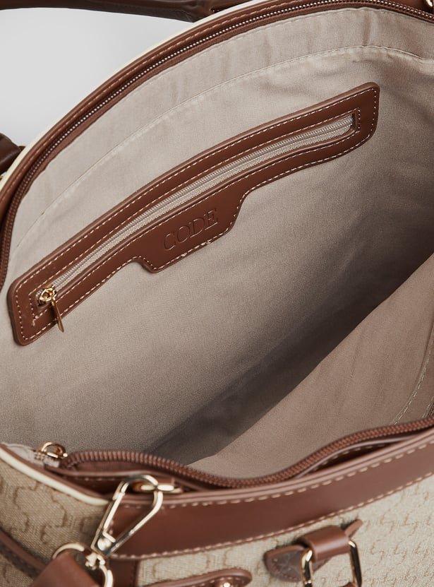 CODE Textured Shoulder Bag