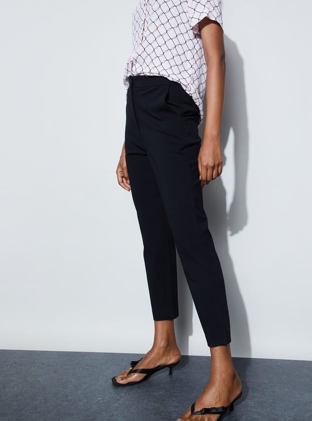 CODE CLASSIC Plain Elasticated Trousers