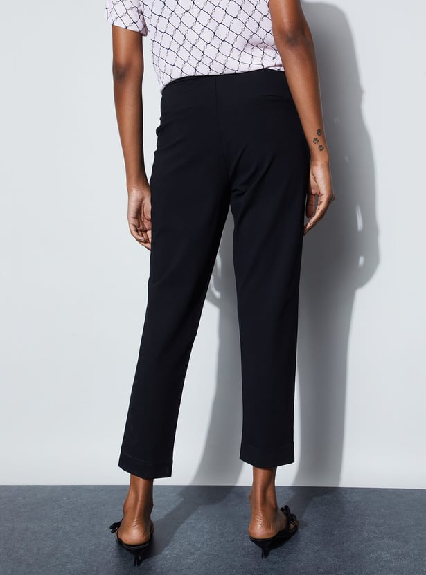 CODE CLASSIC Plain Elasticated Trousers