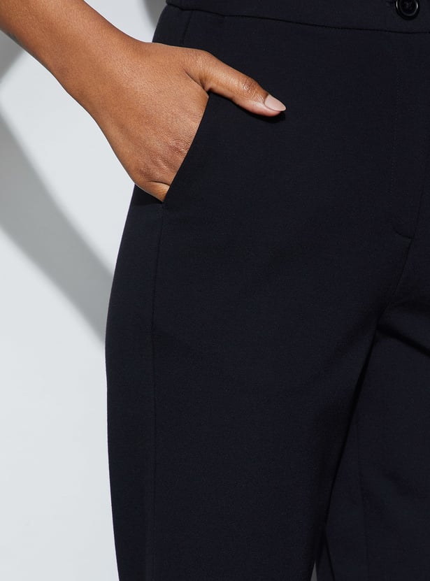 CODE CLASSIC Plain Elasticated Trousers