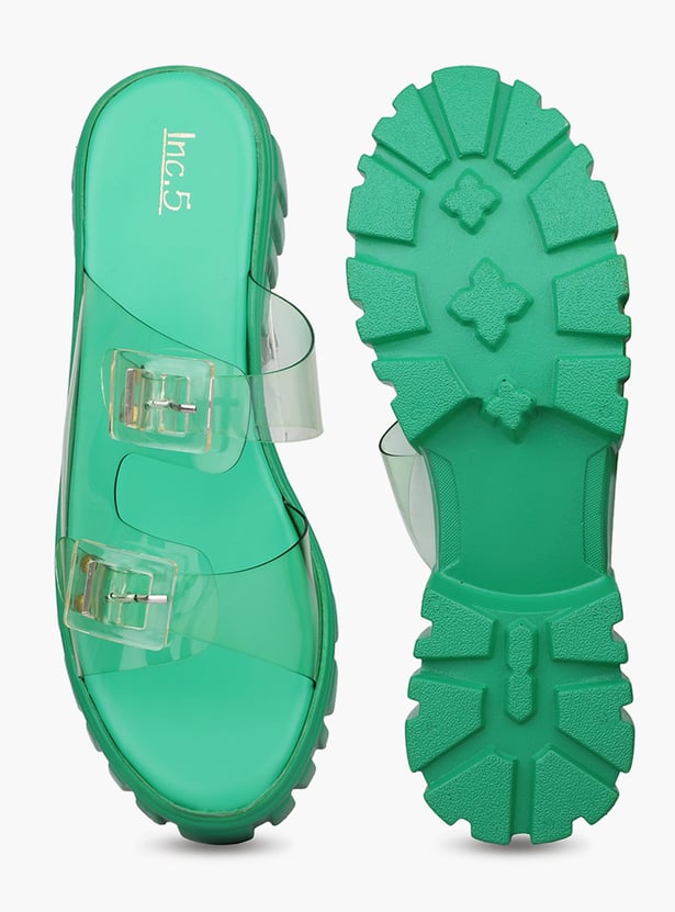 INC.5 Solid Open Toe Platforms