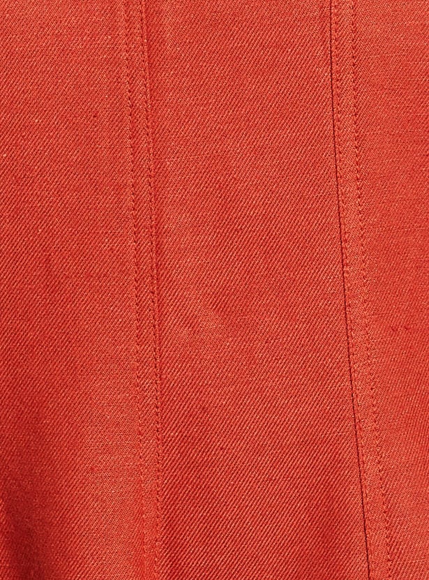 CODE Solid A-Line Dress