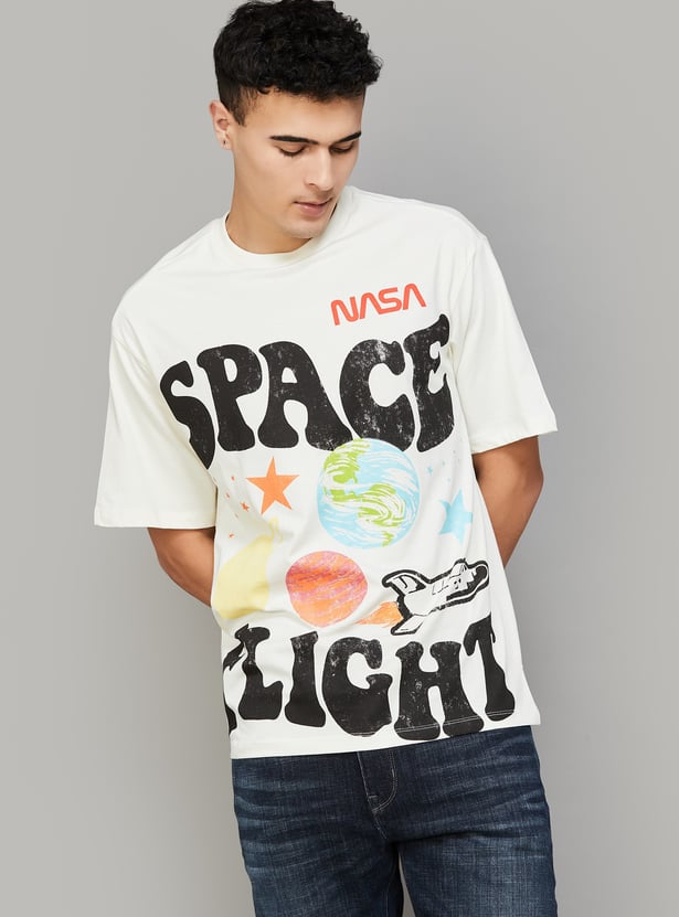 FREE AUTHORITY NASA Print T-shirt