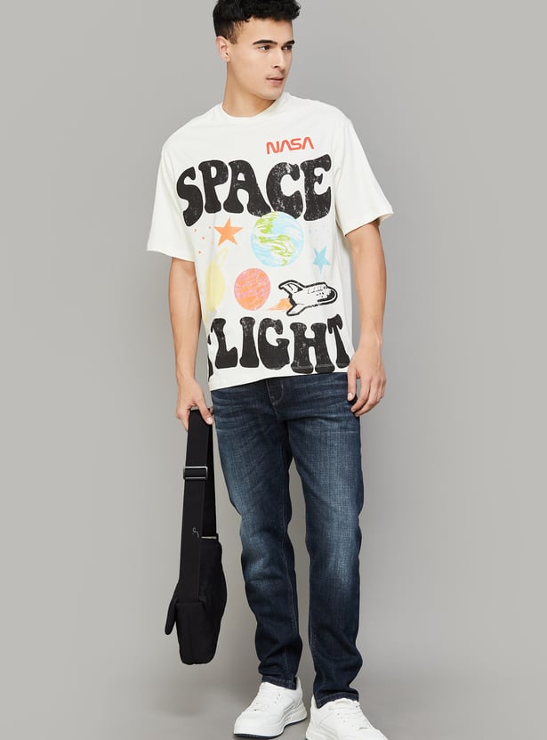 FREE AUTHORITY NASA Print T-shirt