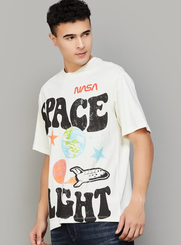 FREE AUTHORITY NASA Print T-shirt