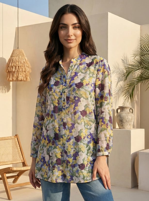 W Floral Print Tunic
