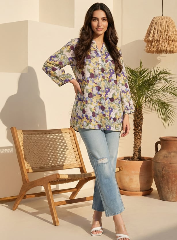 W Floral Print Tunic