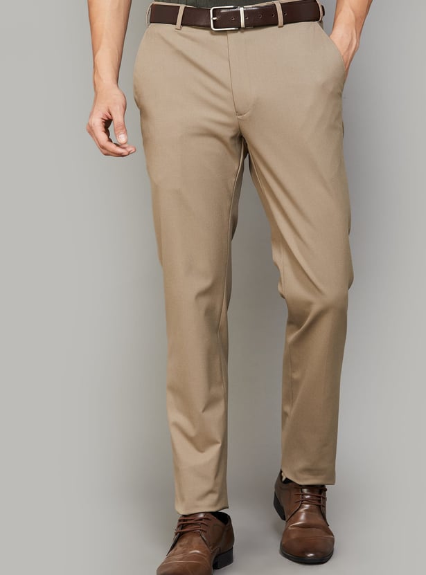 PARK AVENUE Flex Tech Slim Straight Formal Trousers