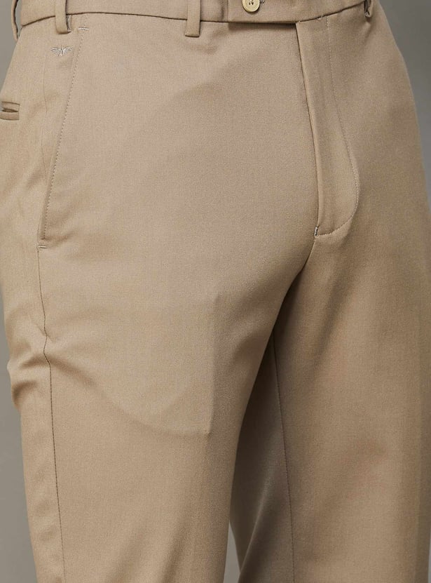 PARK AVENUE Flex Tech Slim Straight Formal Trousers