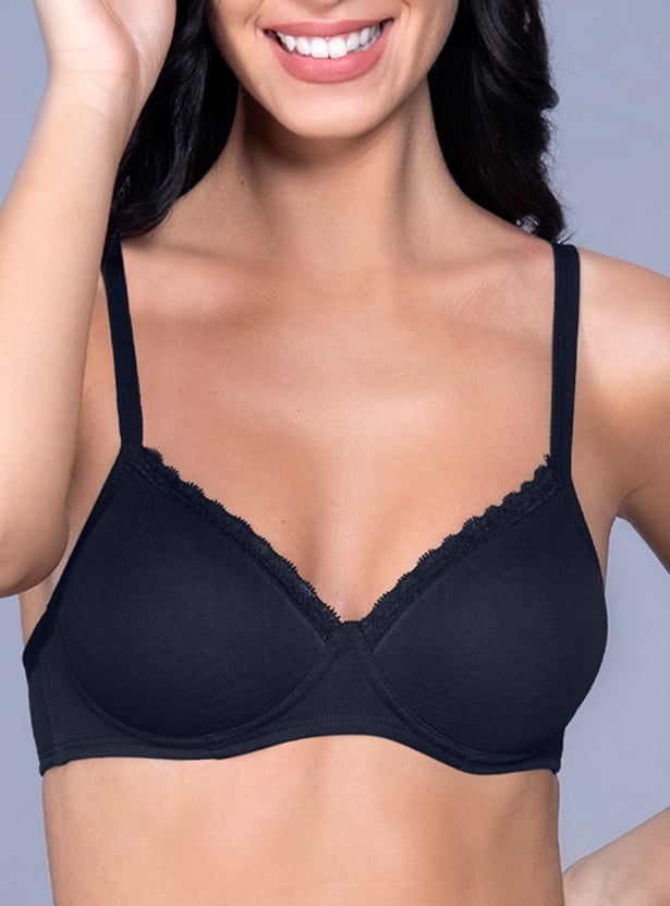 AMANTE Padded Non-Wired Seamed T-Shirt Bra