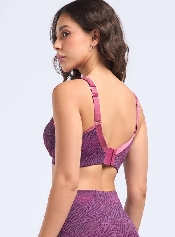 AMANTE Padded Non Wired Seamed Sports Bra