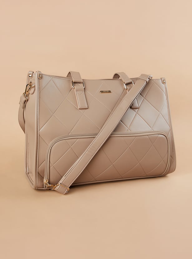 CODE Quilted Laptop Bag with Insulated Pocket