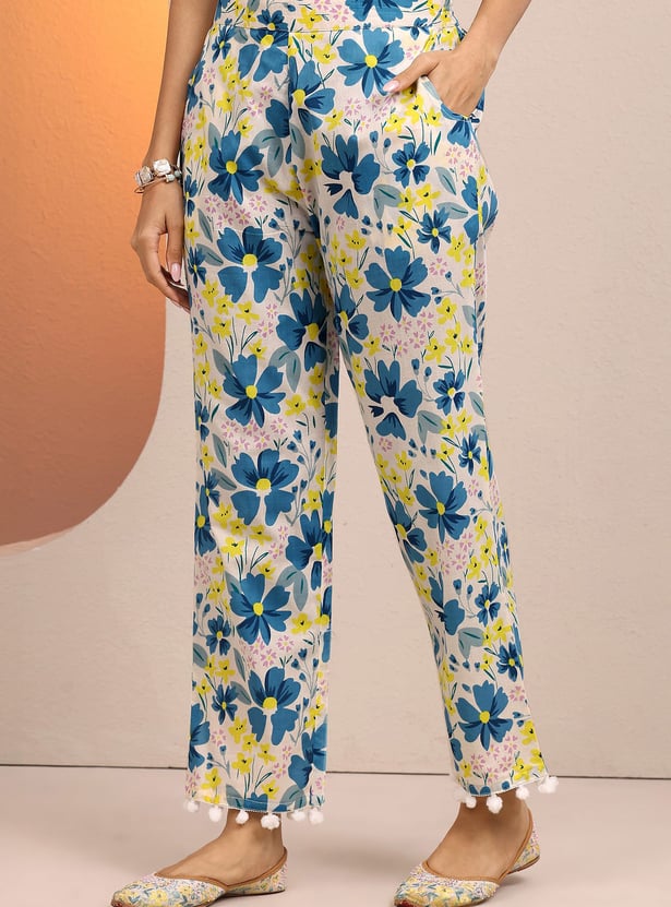 LIBAS Floral Print Kurta Set