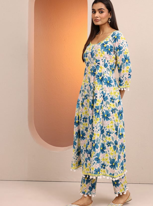 LIBAS Floral Print Kurta Set