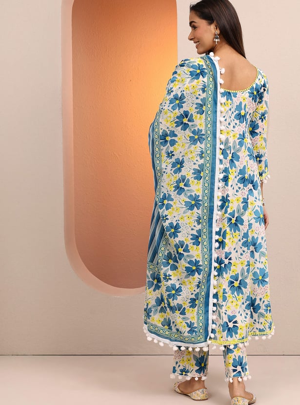 LIBAS Floral Print Kurta Set