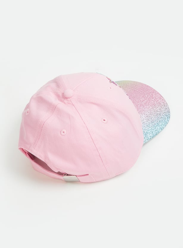 KIDSVILLE Girls Unicrn Embroidered Baseball Cap