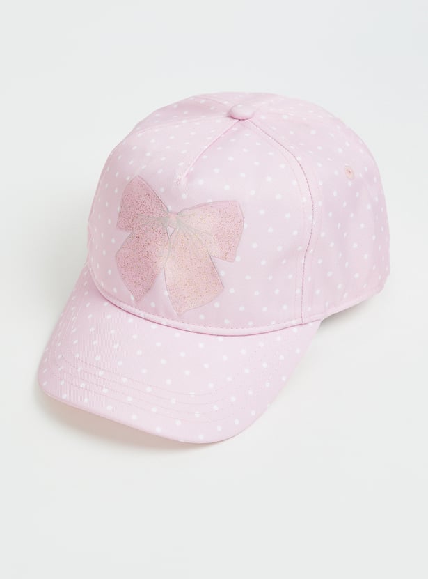 KIDSVILLE Girls Polka Dot Baseball Cap