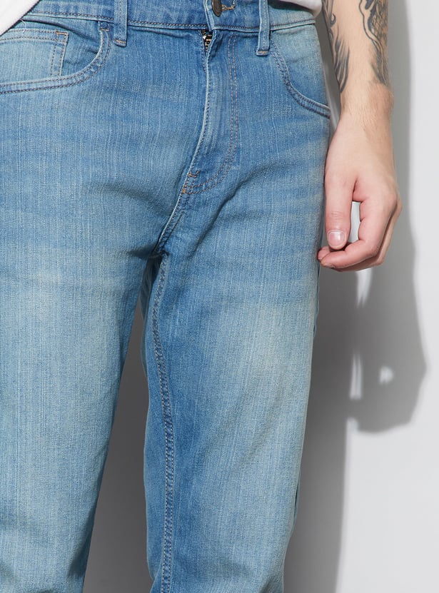 DENIMIZE Washed Slim Straight Jeans