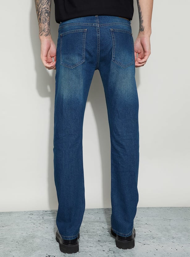 DENIMIZE Washed Slim Straight Jeans