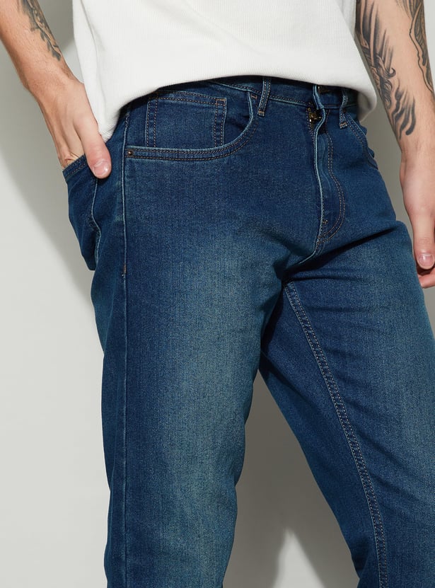 DENIMIZE Washed Slim Straight Jeans