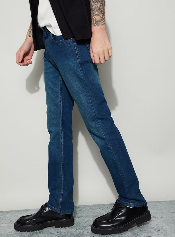 DENIMIZE Washed Slim Straight Jeans